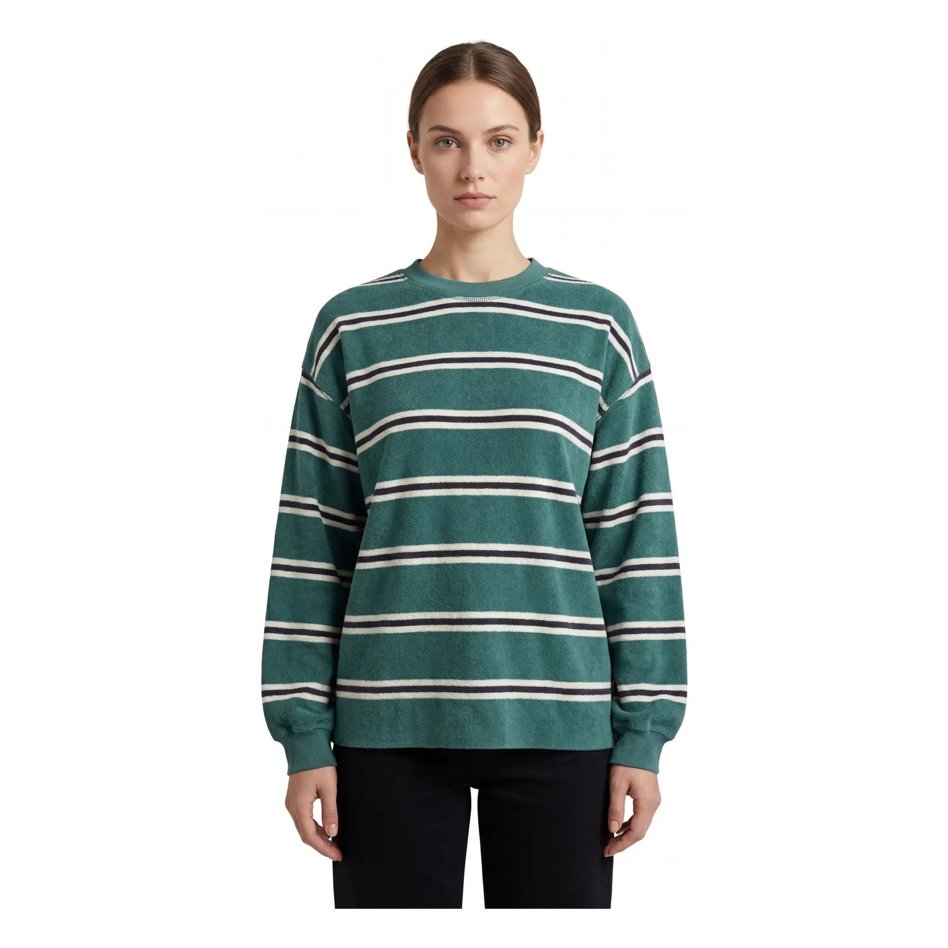 Hod - Sweat Marinière Victoire Coton | Green