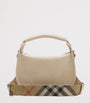 Burberry Beige Small Calf Leather B Clip Messenger Bag