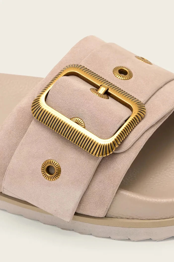 Велурени чехли AllSaints Ellie Western Sandal