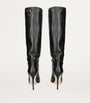 Paris Texas Black Leather Stiletto Knee-High Boots 105