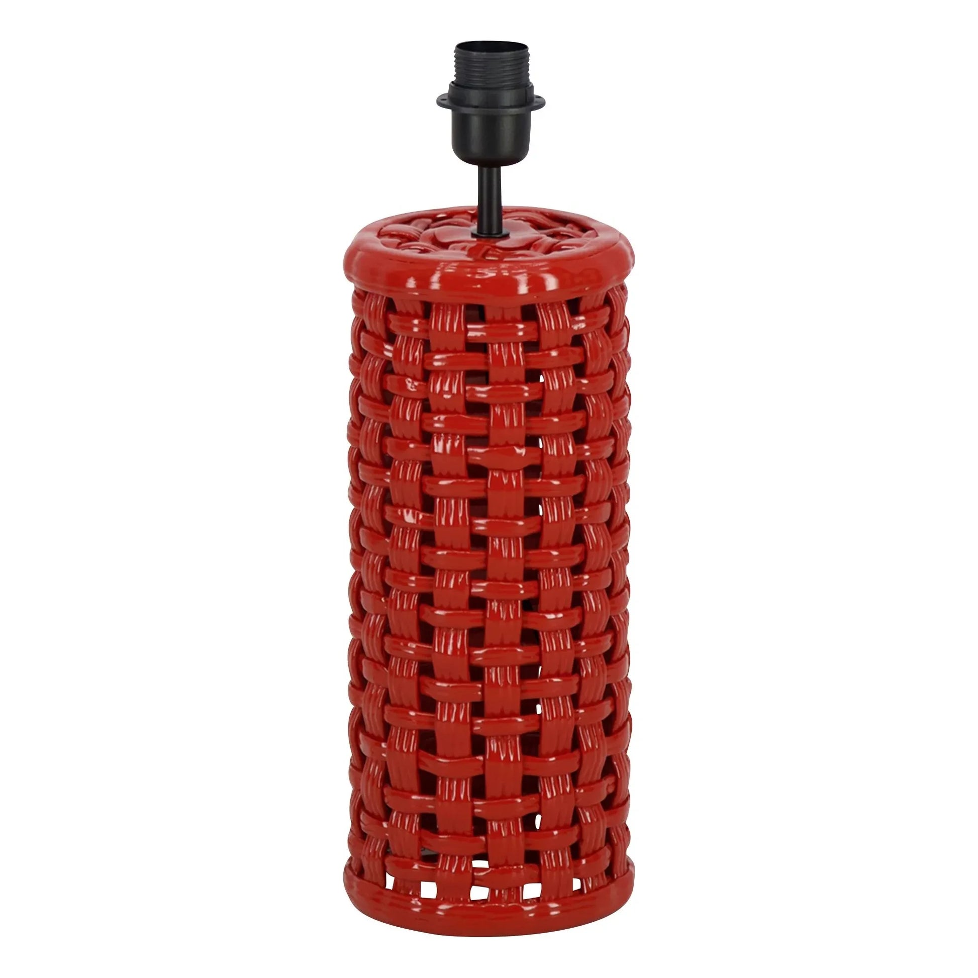 House of Capricorn - Cesta ceramic lamp base | Red