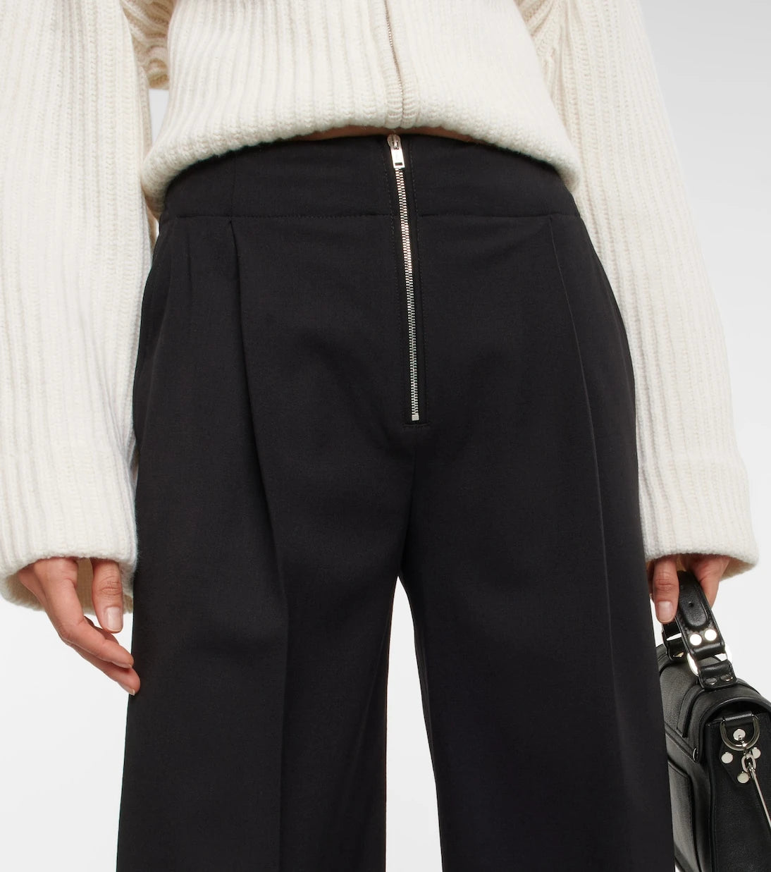 Proenza Schouler - High-rise wide-leg wool-blend pants