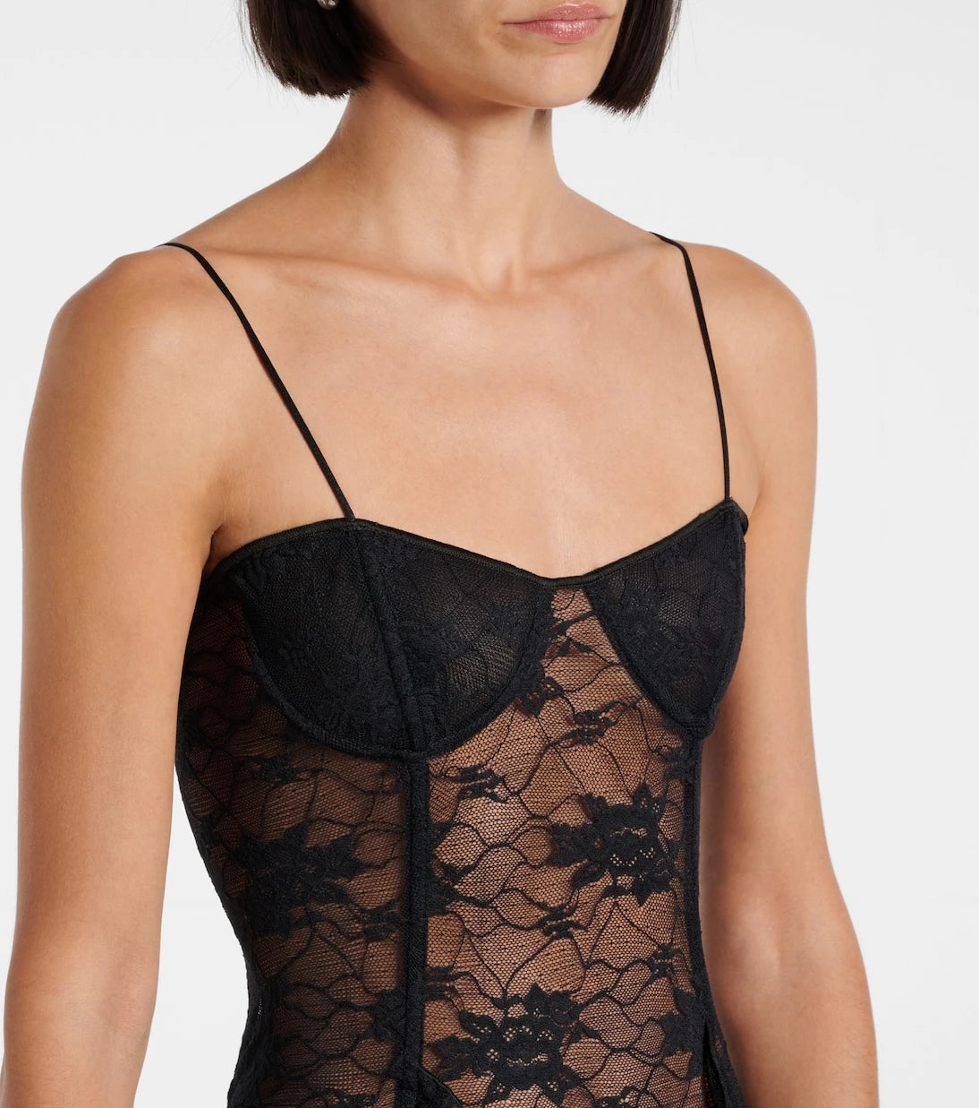 Oséree - Ruffled lace minidress