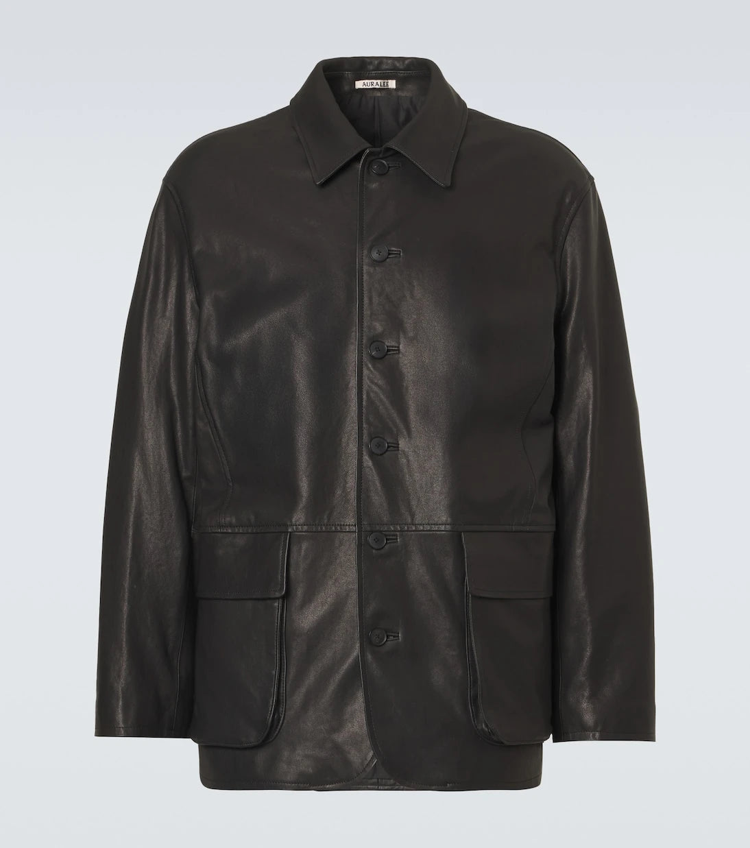 Auralee - Leather blouson jacket