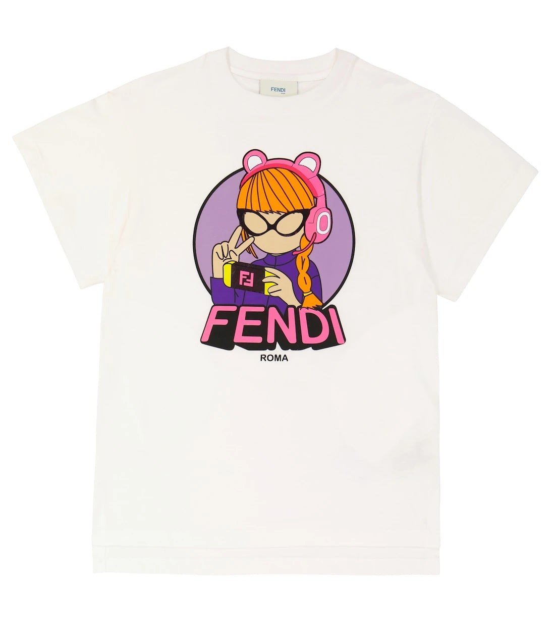 Fendi Kids - Printed cotton jersey T-shirt