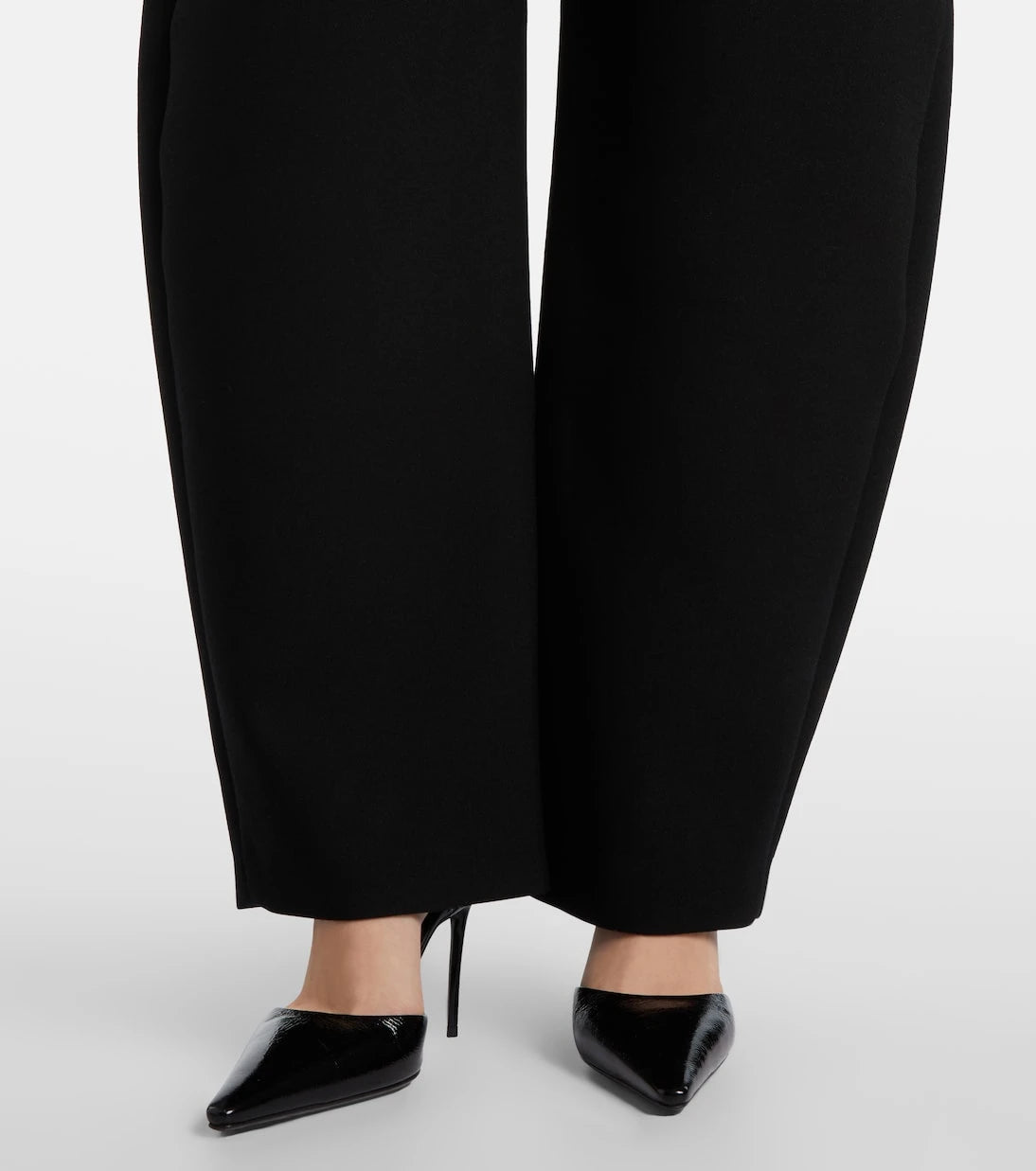 Alaïa - Wool-blend barrel-leg pants