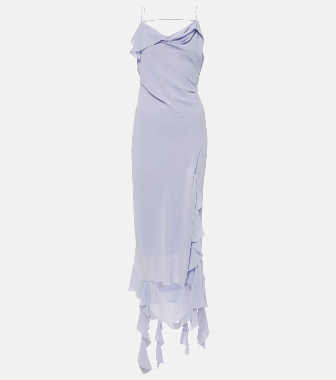 Acne Studios - Ruffled asymmetric midi dress
