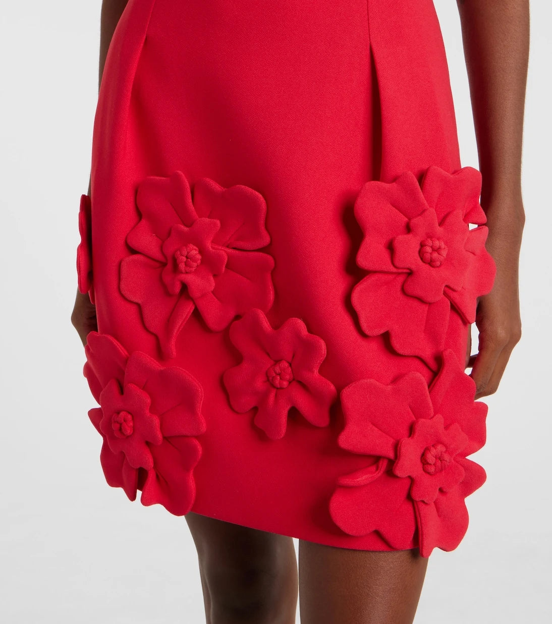 Leo Lin - Aurélie floral-appliqué minidress