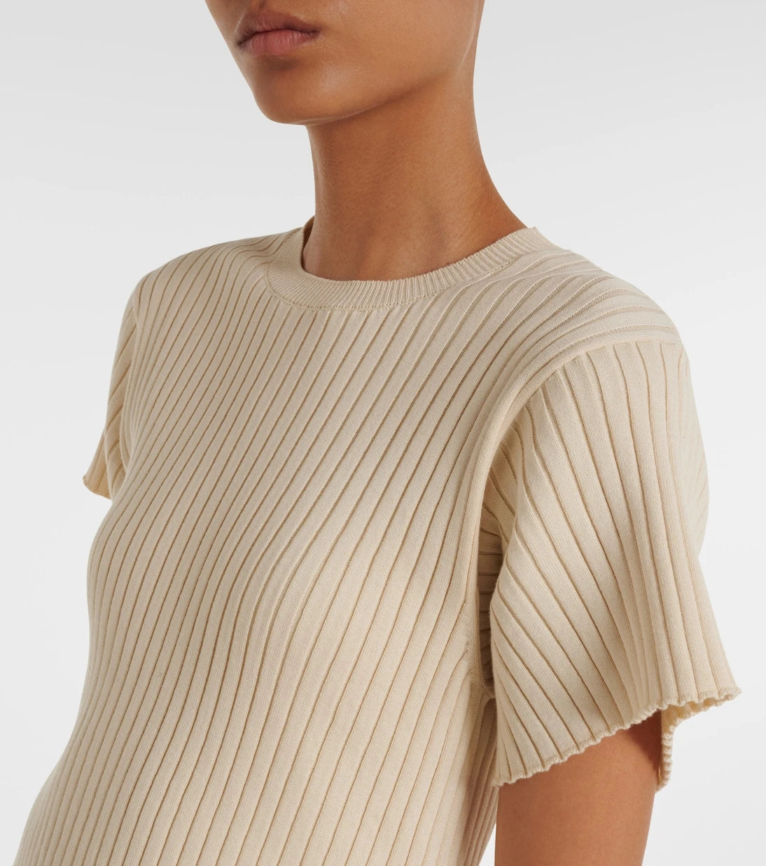 Stella McCartney - Ribbed-knit cotton top