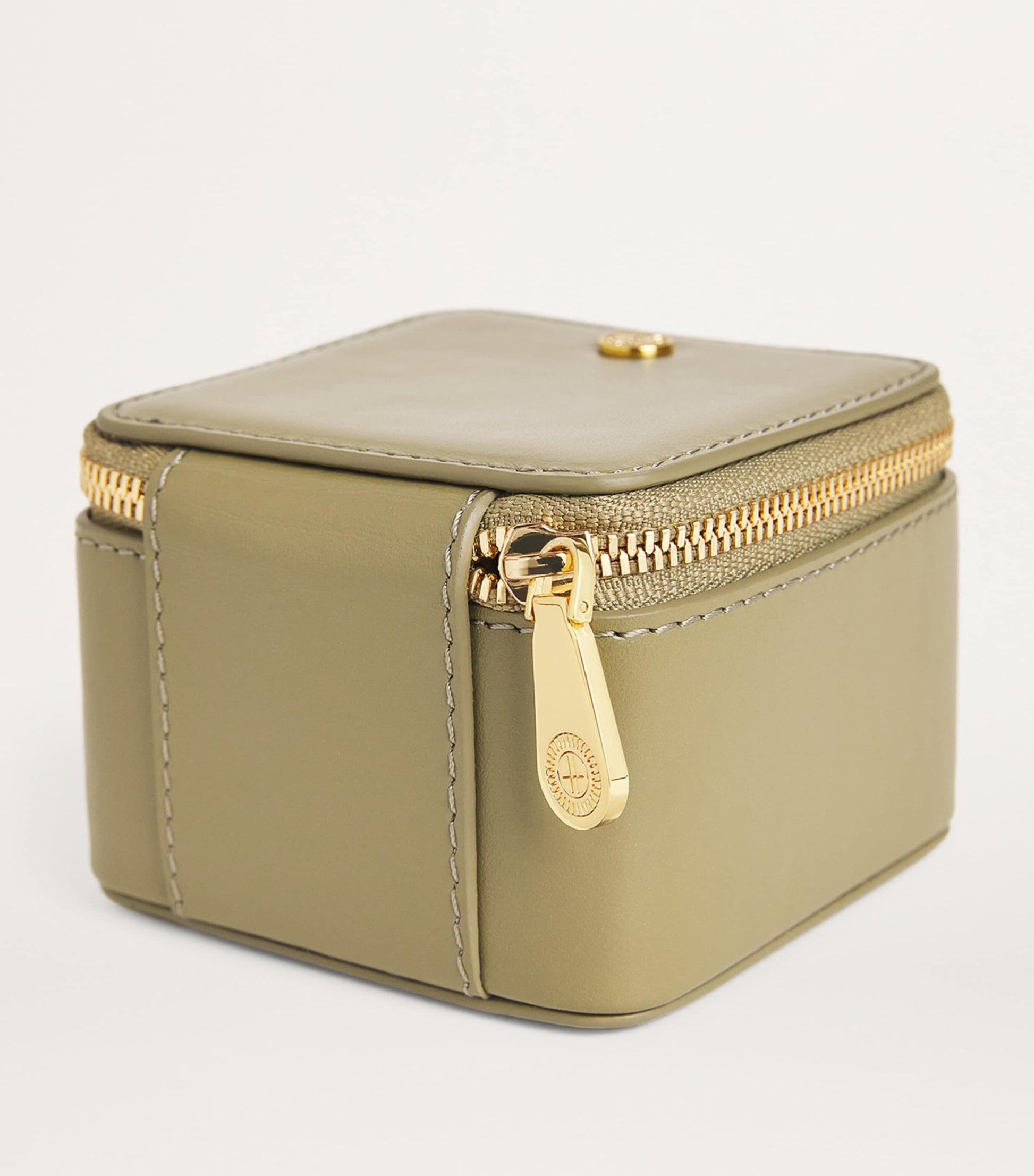 Small Smooth Leather Trinket Box