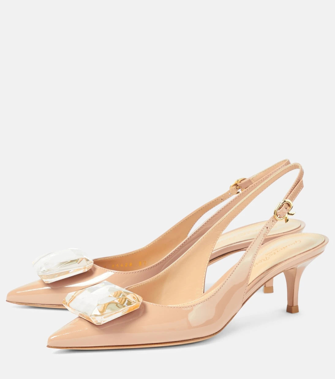 Gianvito Rossi - Jaipur 55 patent leather slingback pumps