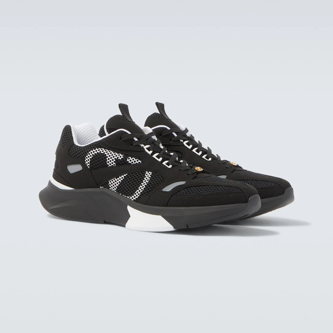 Valentino Garavani - Demiyee suede-trimmed sneakers