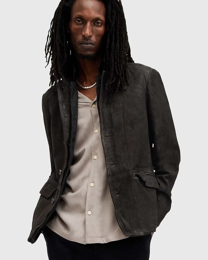 AllSaints SURVEY LTHR BLAZER Deri Ceket