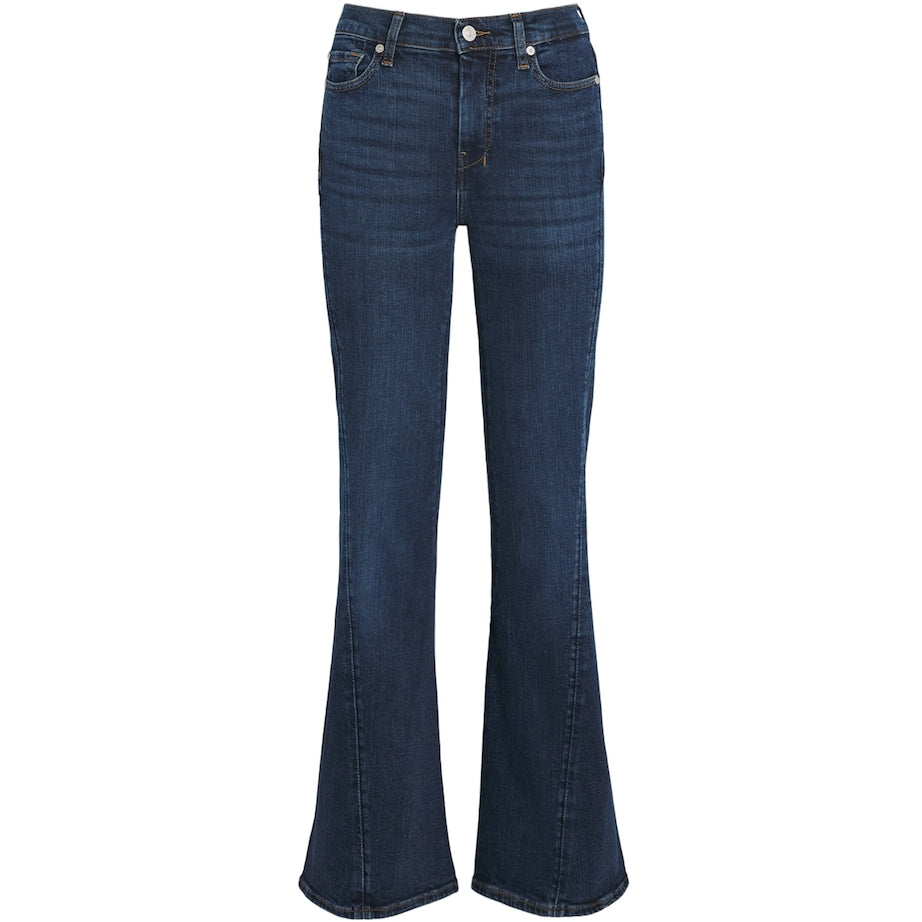 7 For All Mankind Navy Dojo Tailorless Flared Jeans