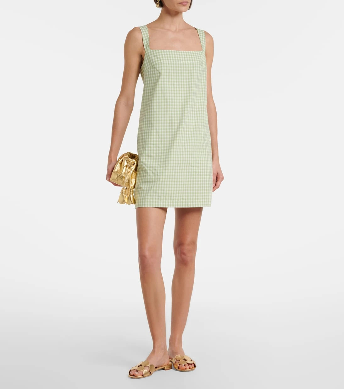 Simkhai - Sloan gingham cotton-blend minidress