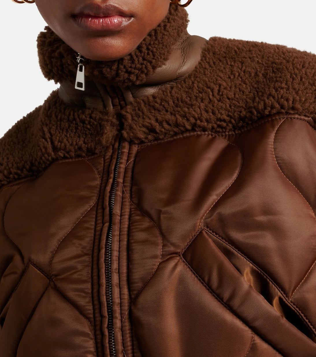 Blancha - Quilted shearling bomber jacket
