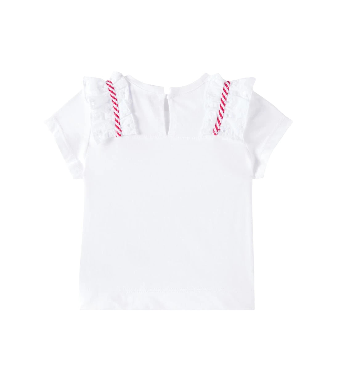 Monnalisa - Bow-detail cotton jersey T-shirt