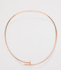 Small Rose Gold and Diamond Juste un Clou Torque Necklace