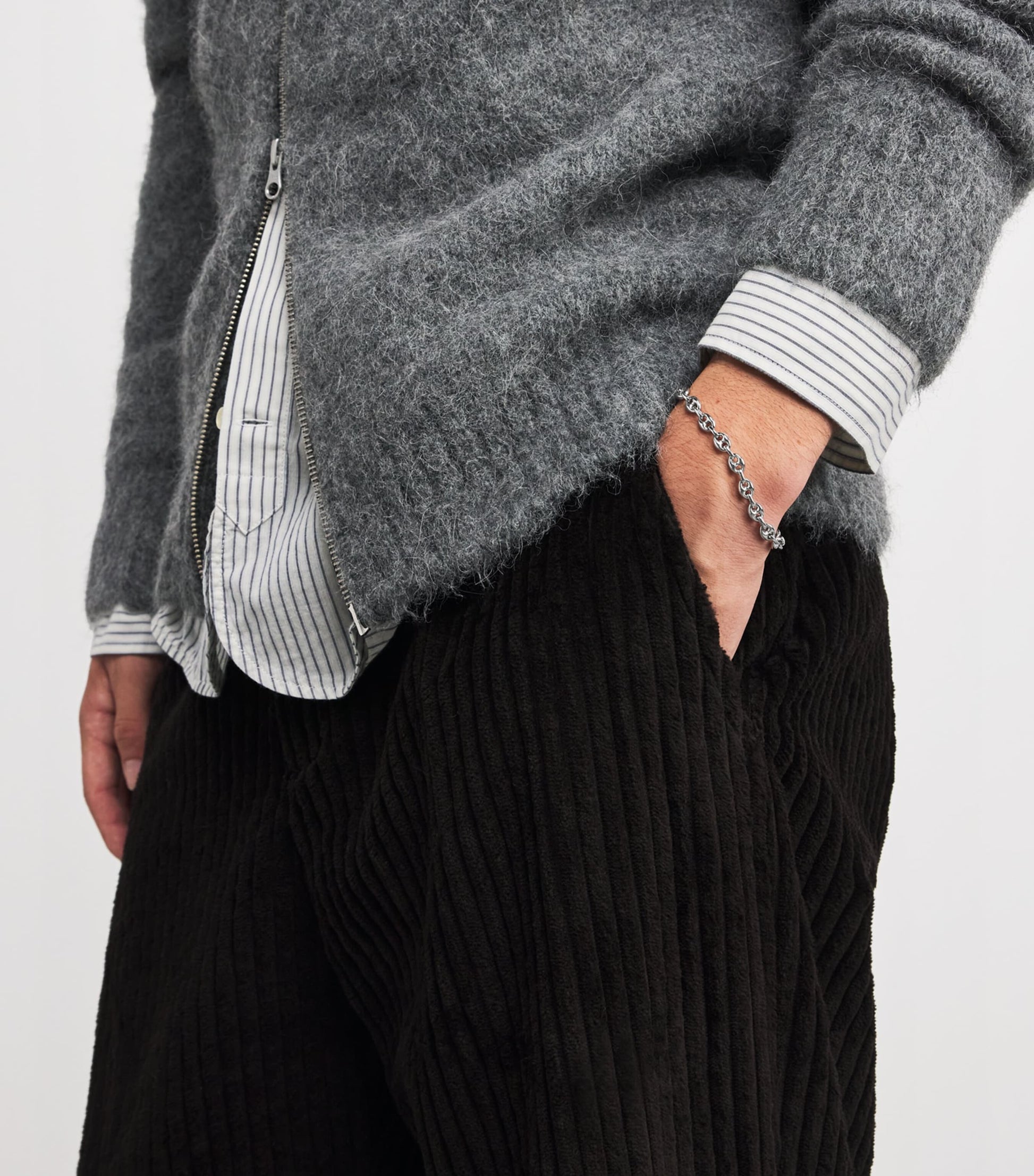 Sterling Silver Marine Link Chain Bracelet