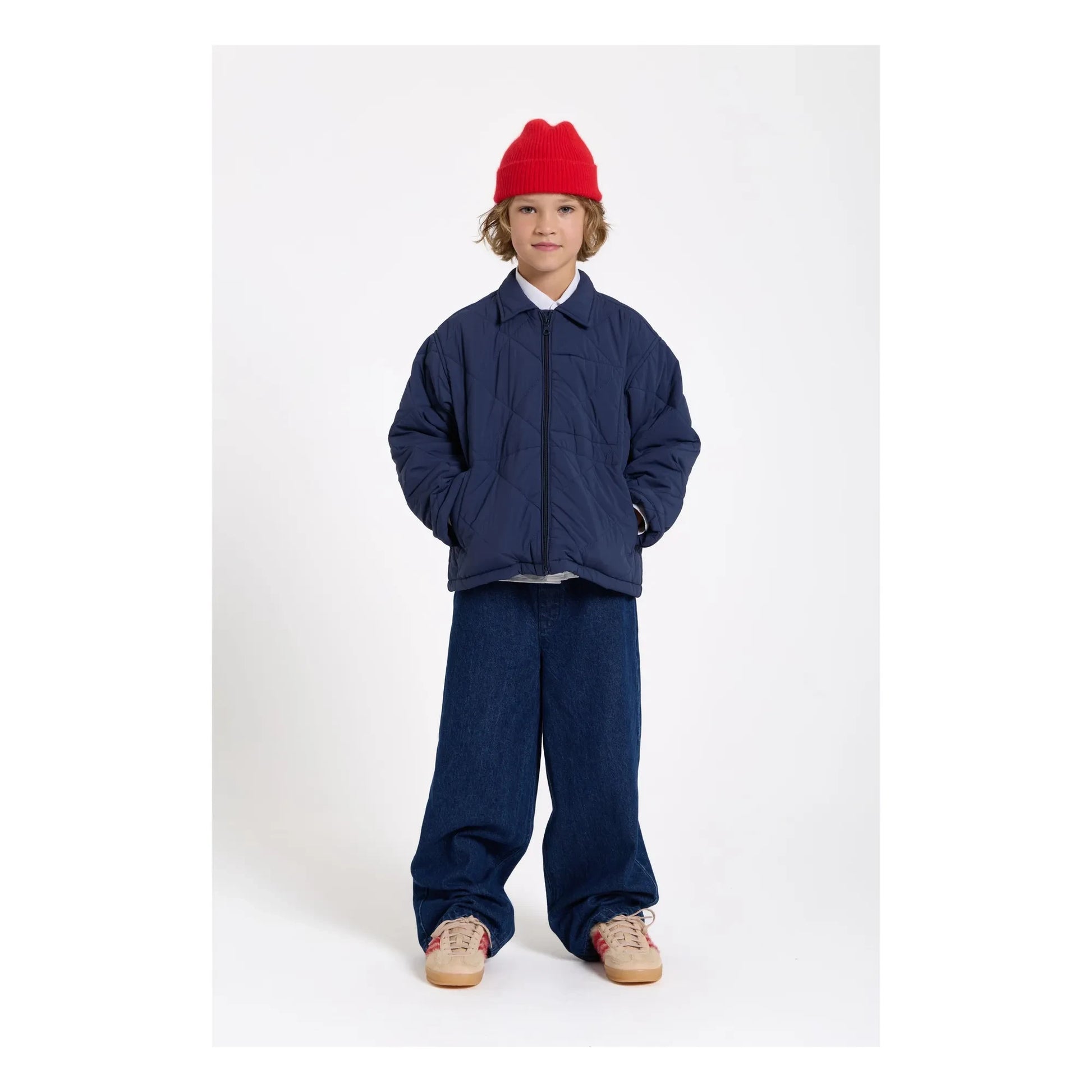 Smallable Kid - Sonny Quilted Jacket | Navy blue