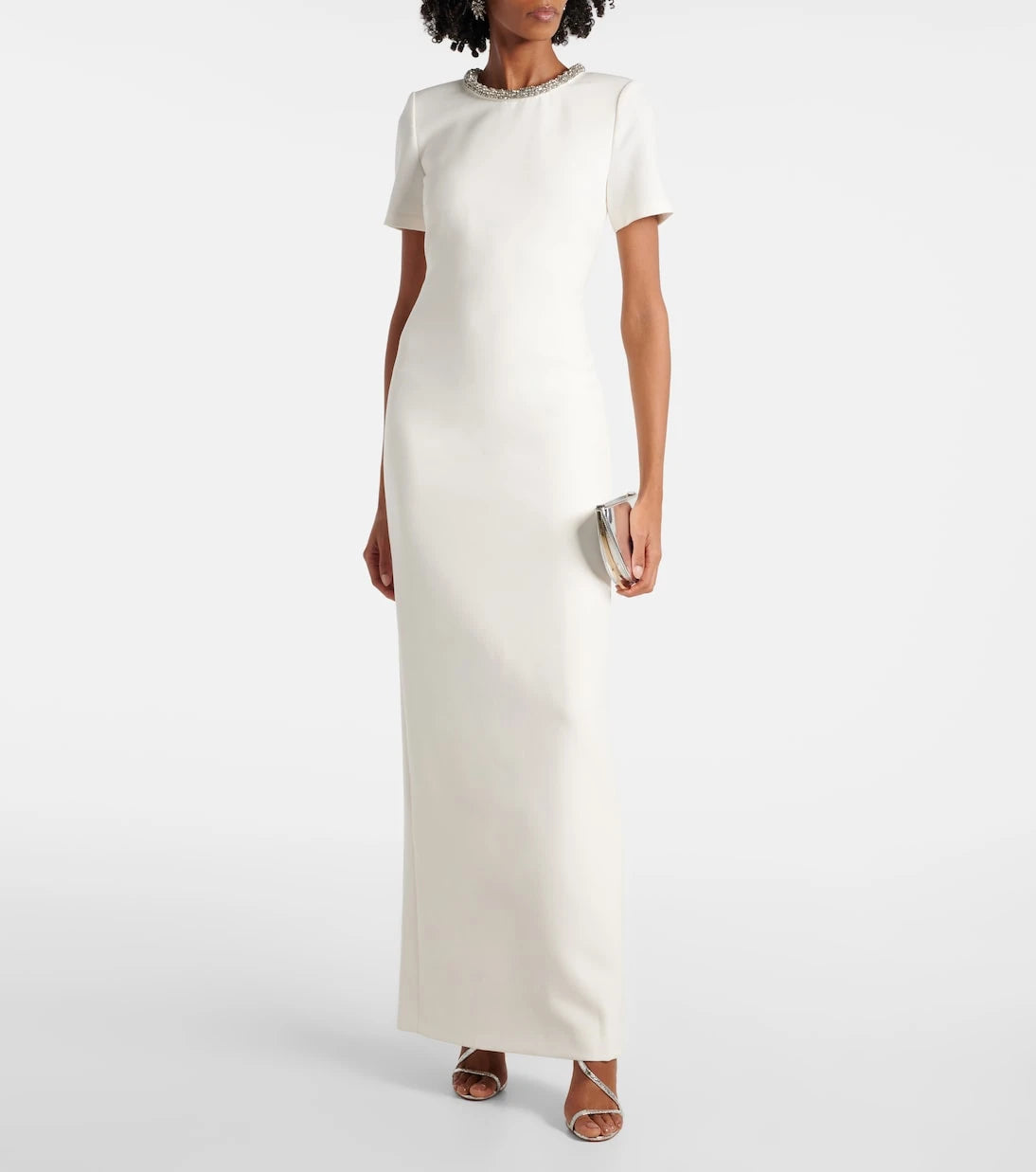 Roland Mouret - İşlemeli krep elbise
