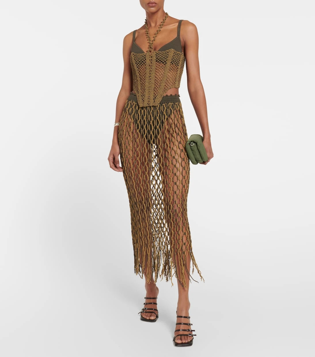Dion Lee - Fishnet maxi skirt