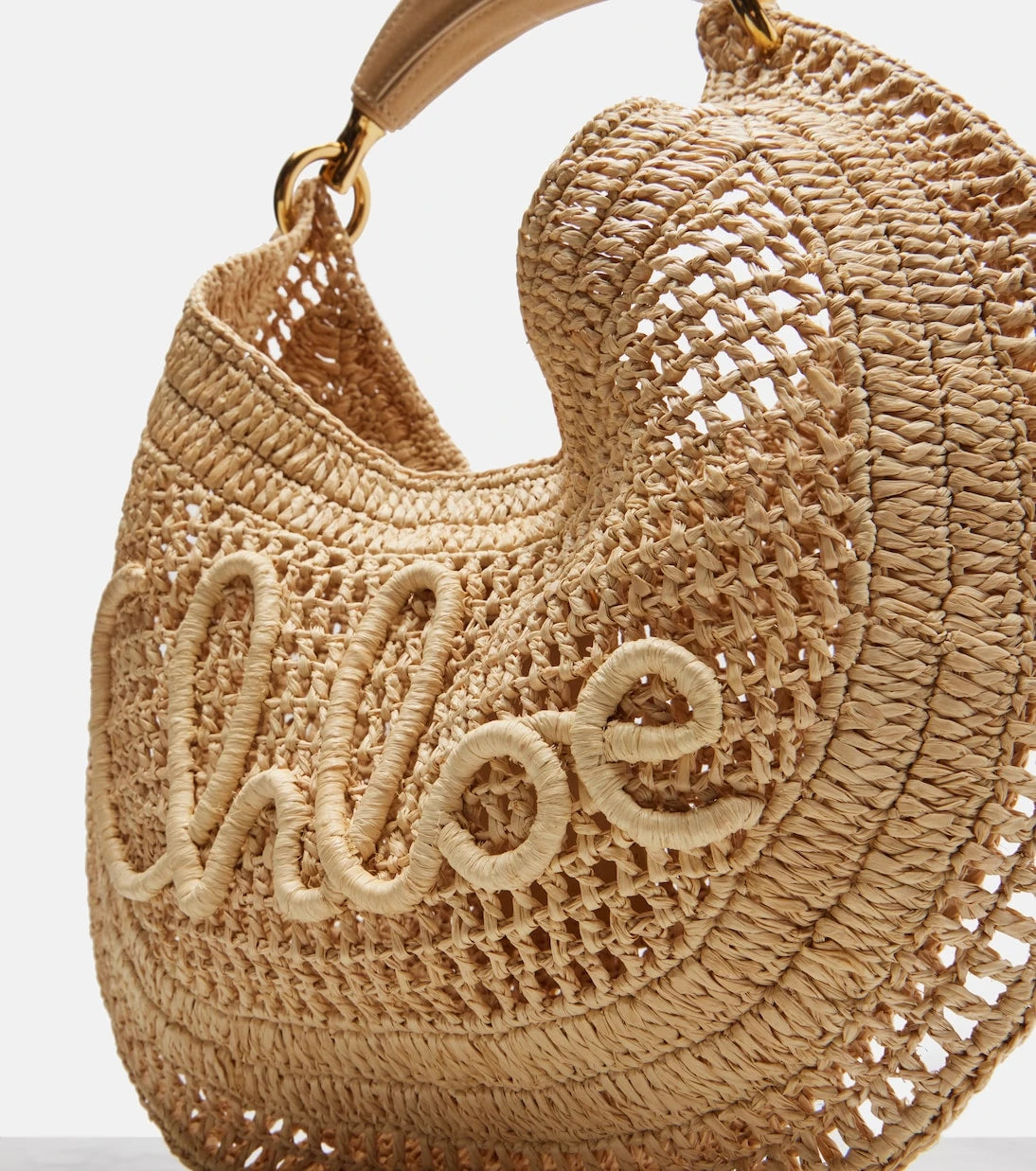 Chloé - Summer Banana raffia shoulder bag