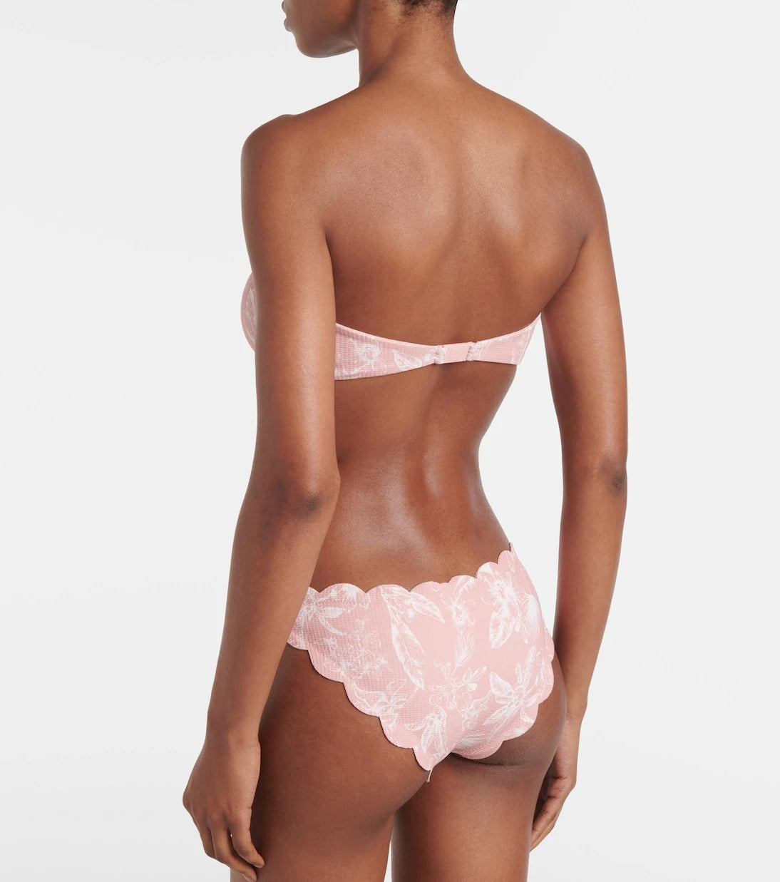 Marysia - Antibes floral bandeau bikini top