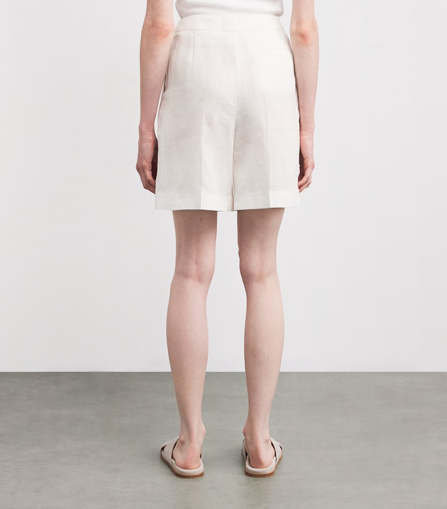 Eleventy White x Harrods Linen Bermuda Shorts