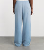 Blue French Terry Low-Rise Sweatpants