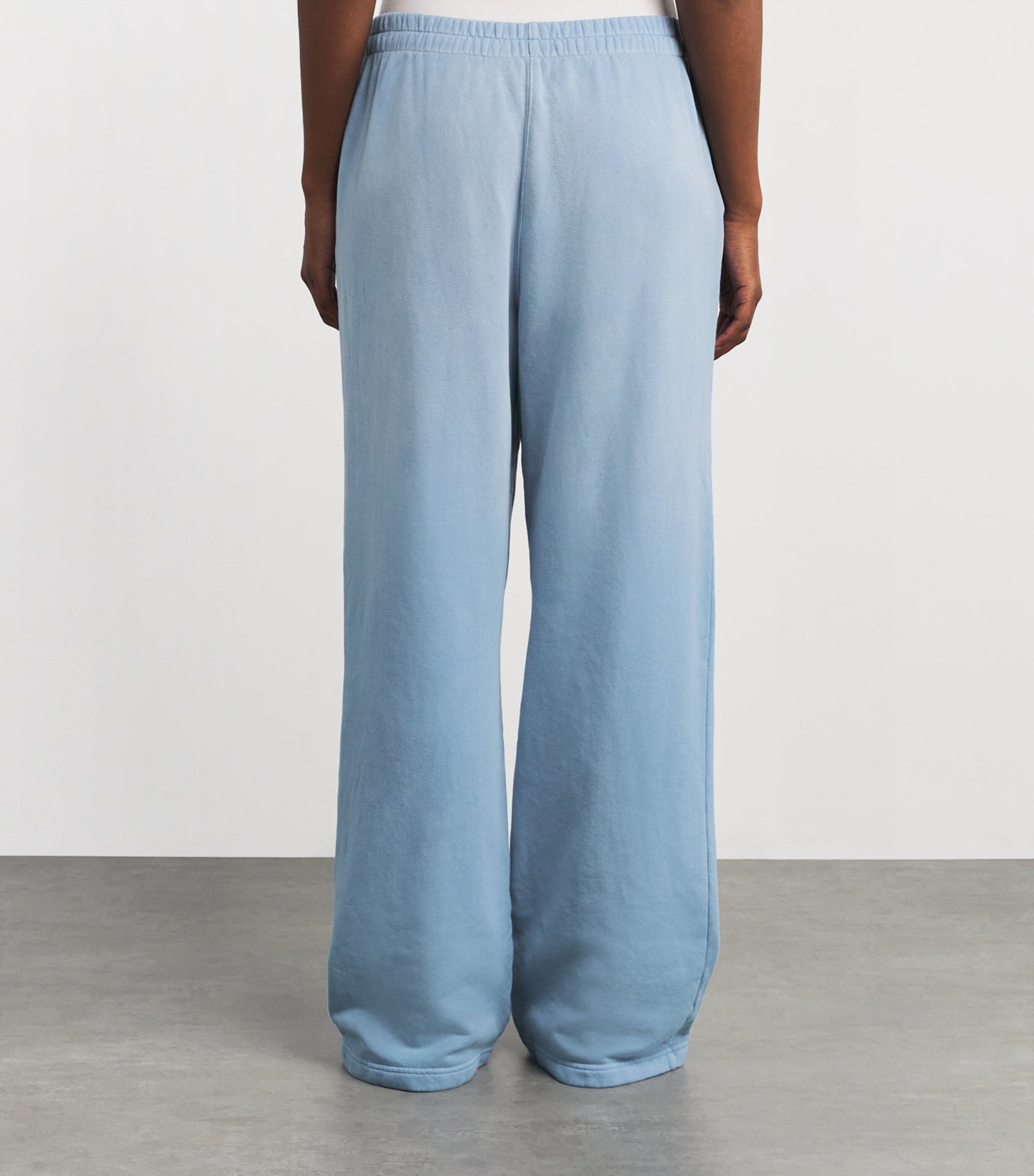 Blue French Terry Low-Rise Sweatpants