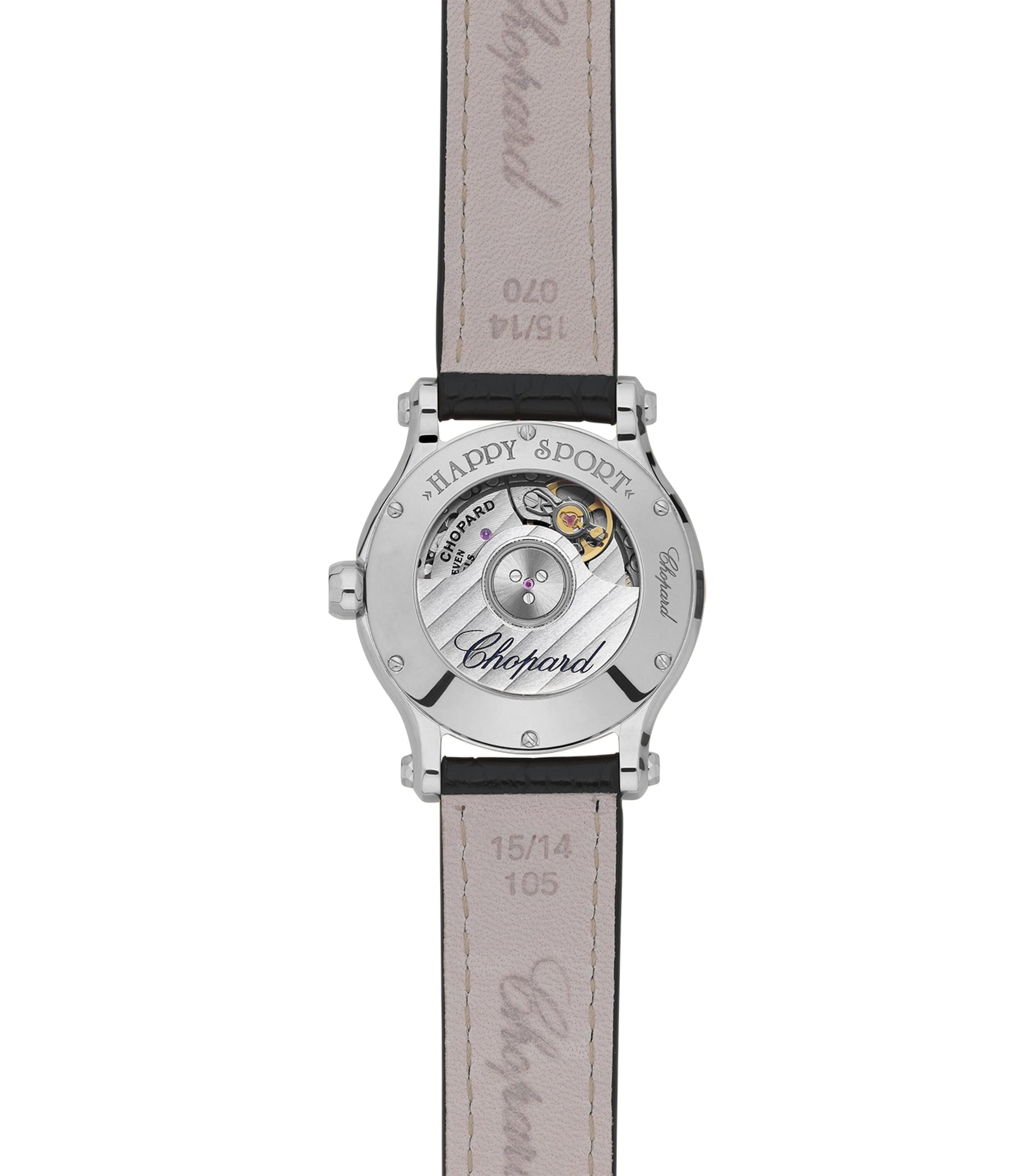 Stainless Steel and Diamond Happy Sport Watch 30mm