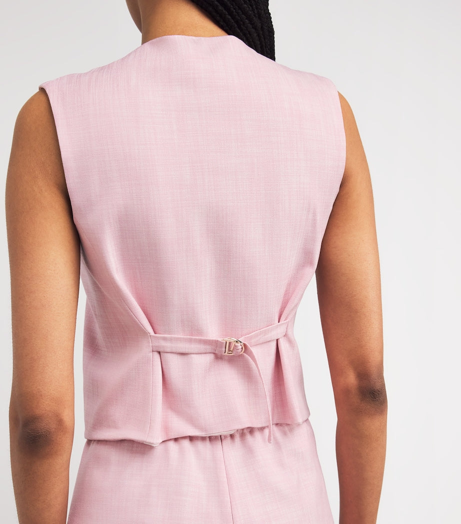 Pink Buttoned Waistcoat