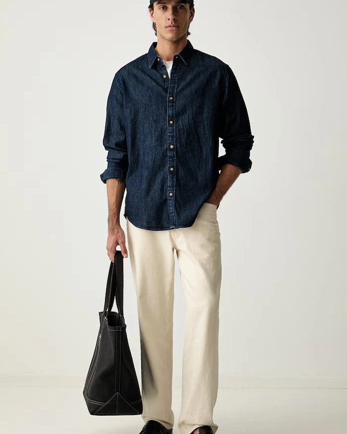 Levi's erkek pamuklu Oxford gömlek BATTERY HOUSEMARK STANDARD