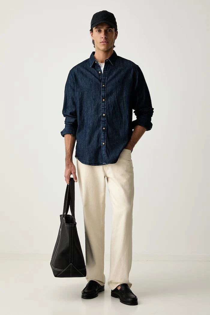 Levi's erkek pamuklu Oxford gömlek BATTERY HOUSEMARK STANDARD