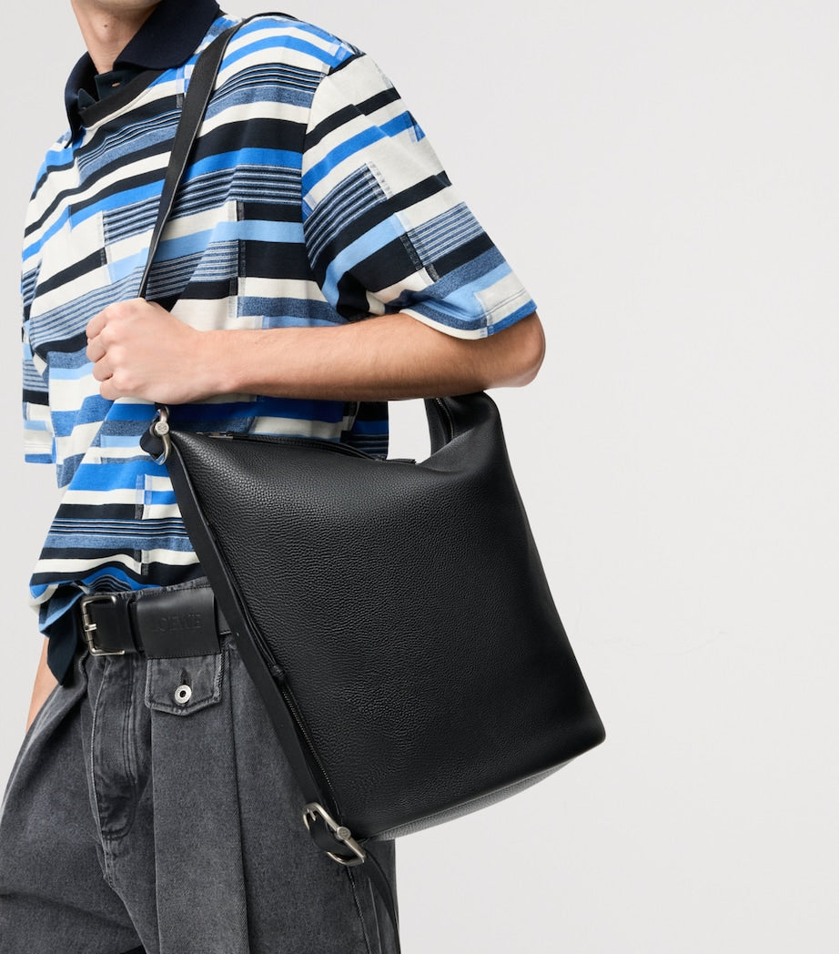 LOEWE Medium Leather Loop Bucket Bag