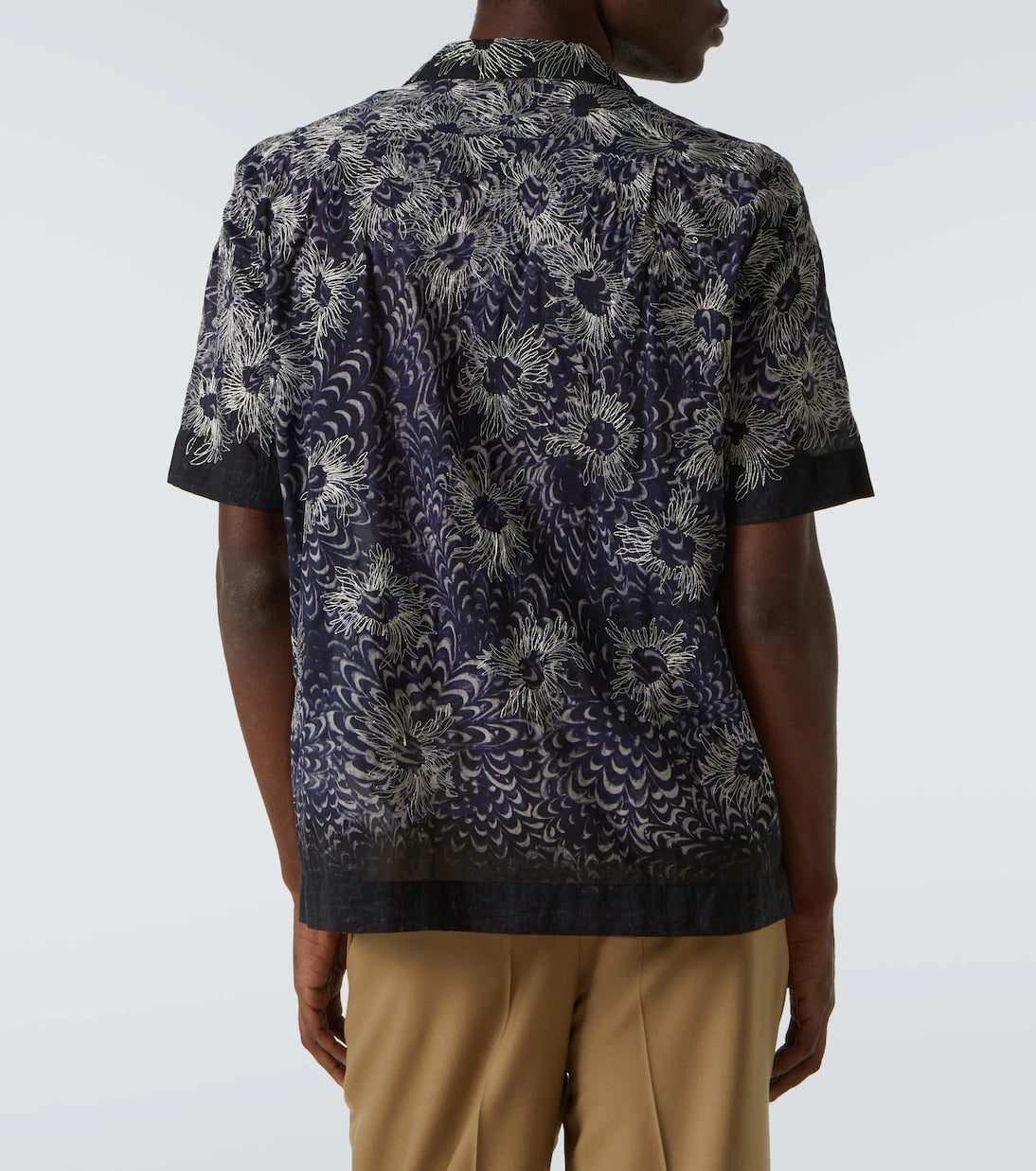Dries Van Noten - Embroidered cotton bowling shirt
