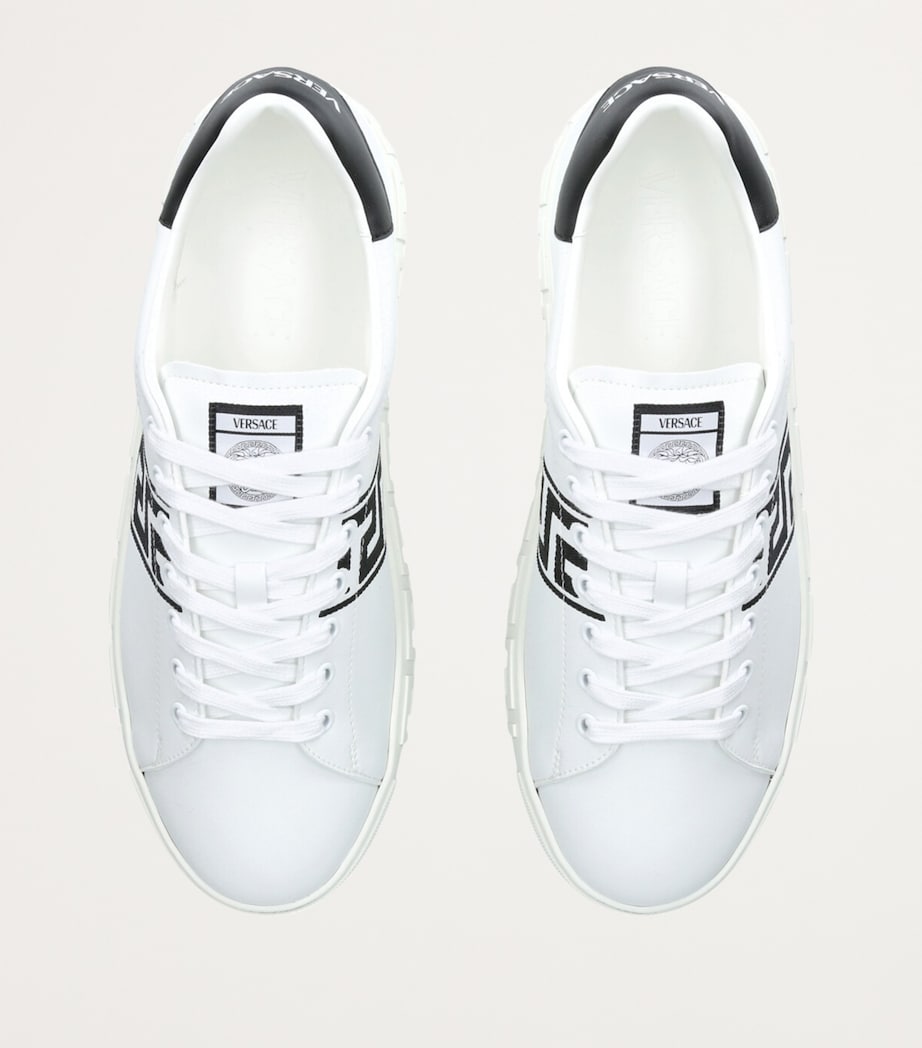 Leather Greca Sneakers