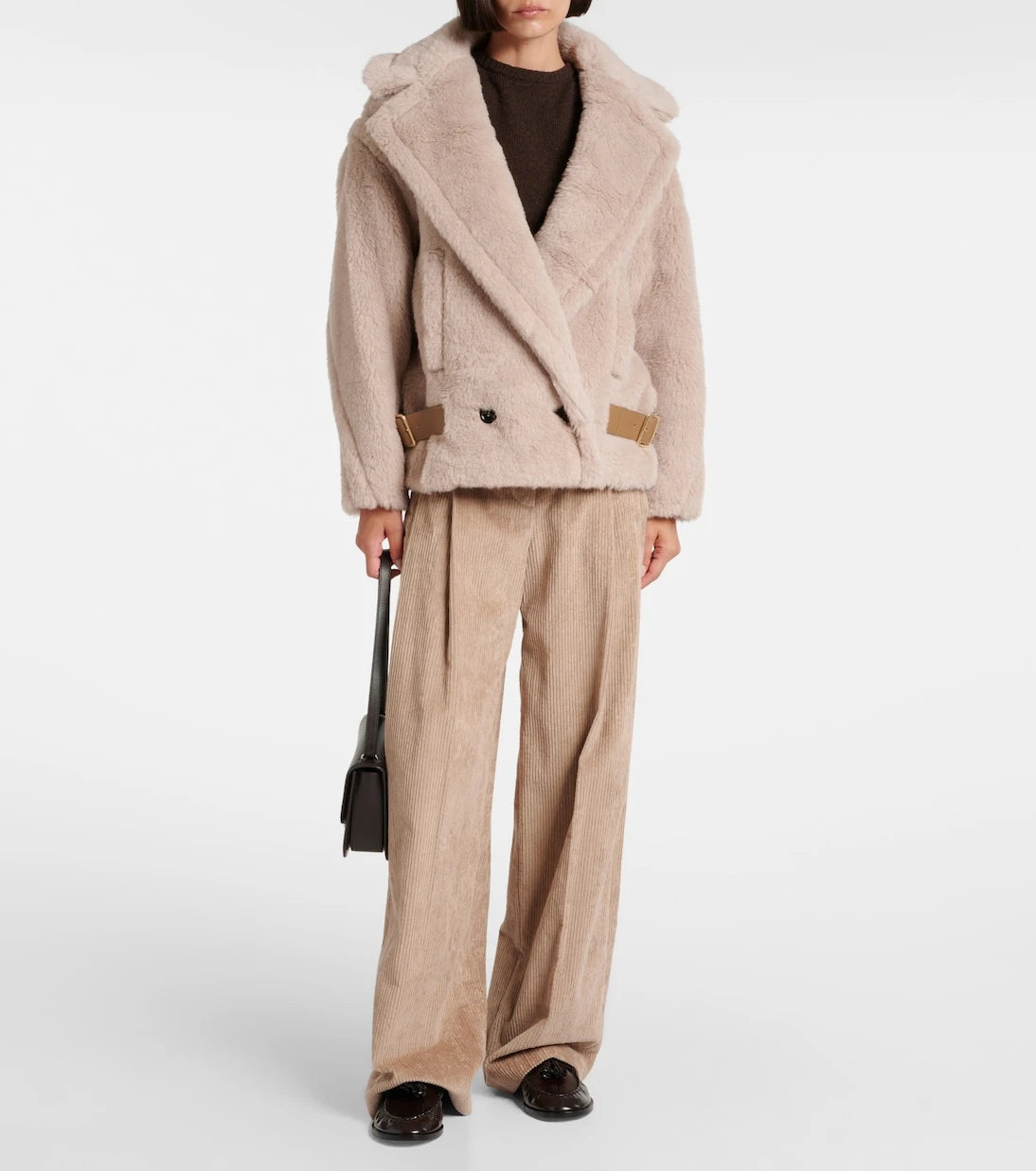 Max Mara - Radice alpaca, wool, and silk teddy jacket