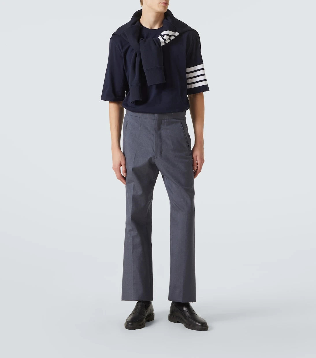 Thom Browne - 4-Bar cotton jersey T-shirt