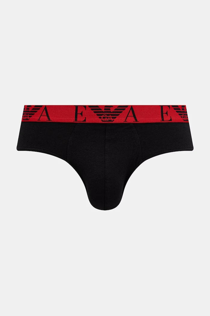 Emporio Armani Underwear erkek pamuklu elastan slip 3'lü