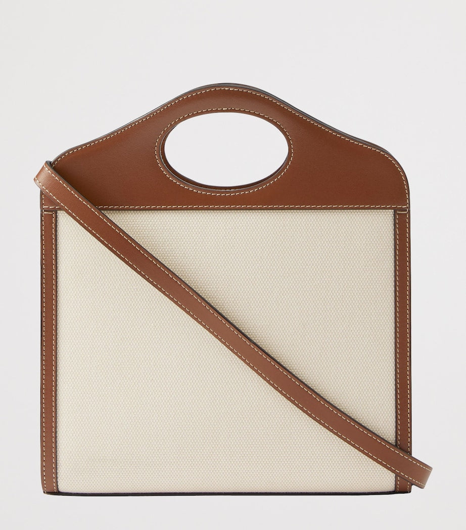 Burberry Brown Mini Canvas Pocket Bag
