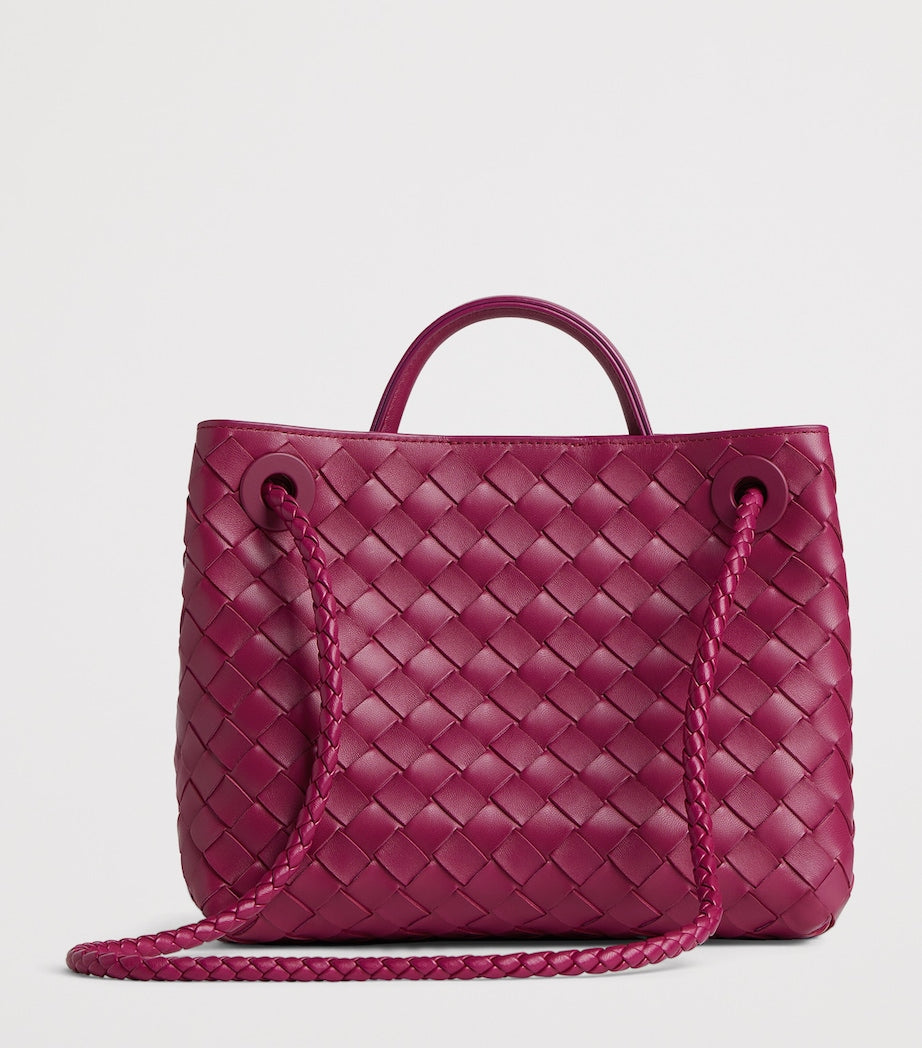 Bottega Veneta Pink Small Lambskin Andiamo Shoulder Bag 5569