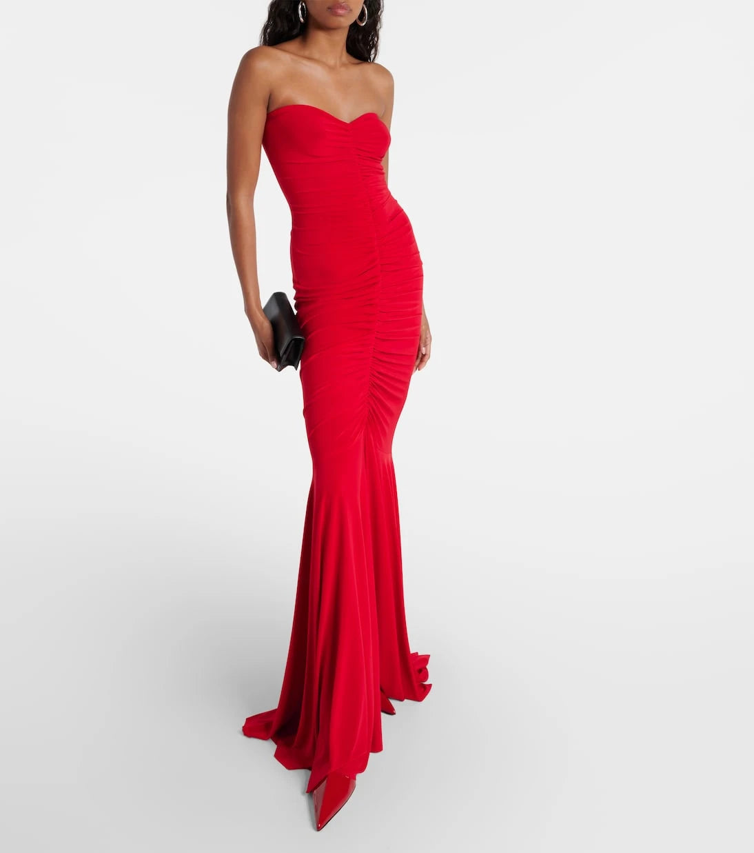 Norma Kamali - Ruched strapless gown