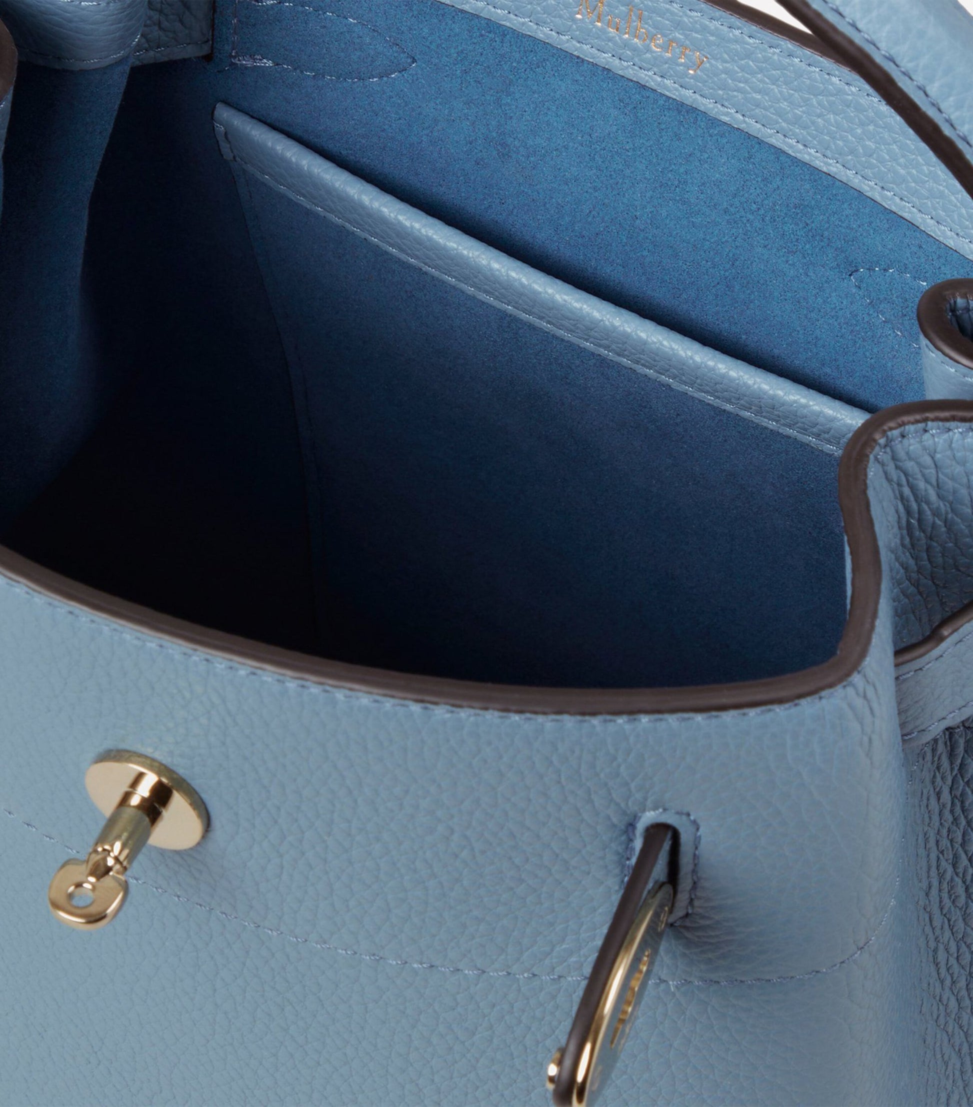 Mulberry Leather Islington Bucket Bag BRIGHTON BLUE