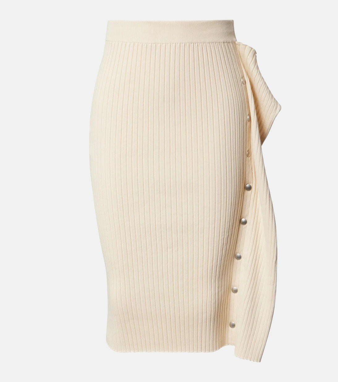 Stella McCartney - Ribbed-knit cotton midi skirt