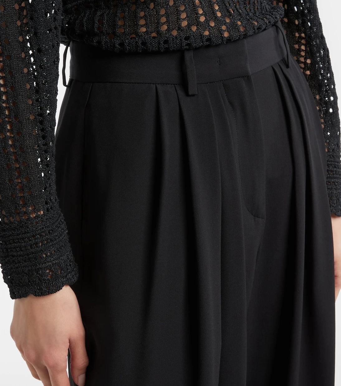 Isabel Marant - Janice high-rise crêpe wide-leg pants