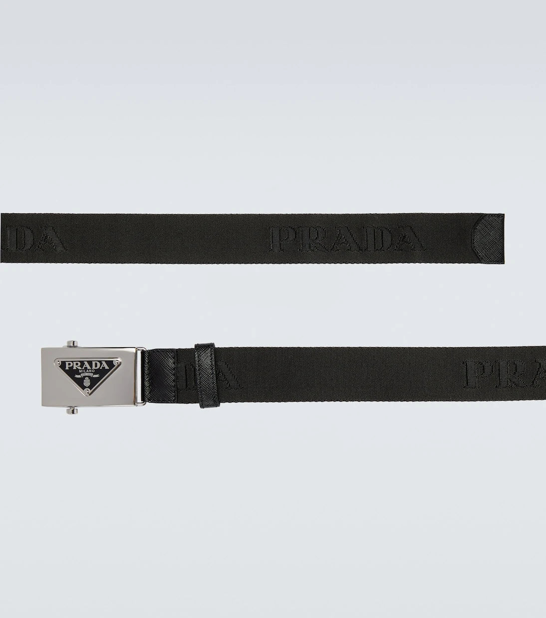 Prada - Technical fabric logo belt