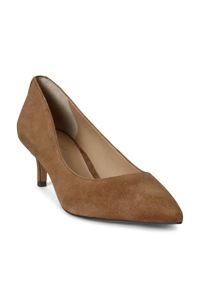 Lauren Ralph Lauren обувки с ток от велур Adrienne