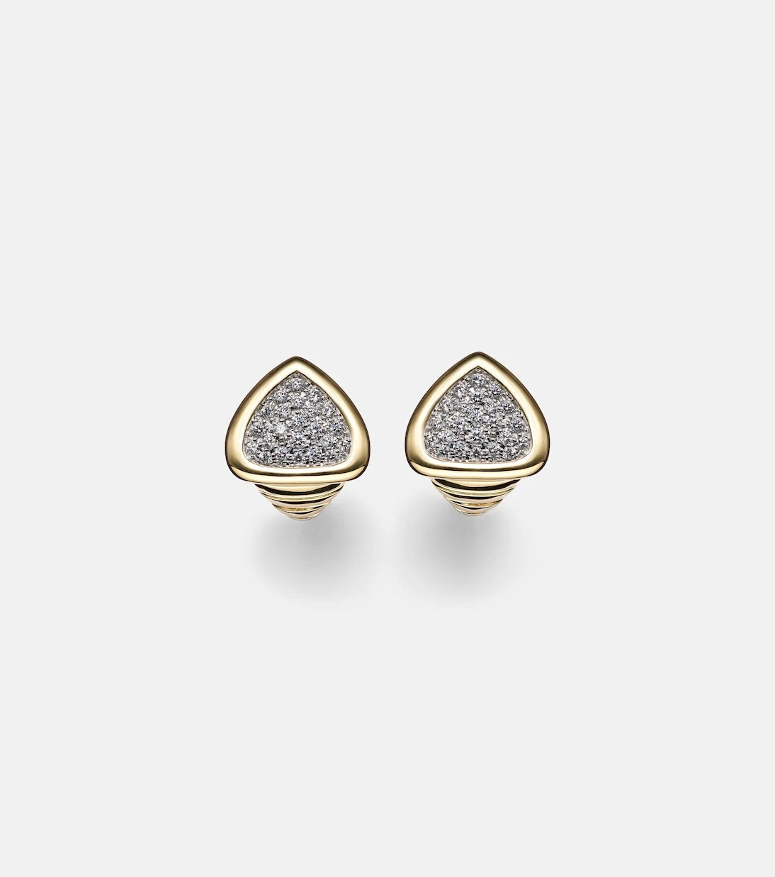 Marina B - Trisola 18kt gold earrings with diamonds